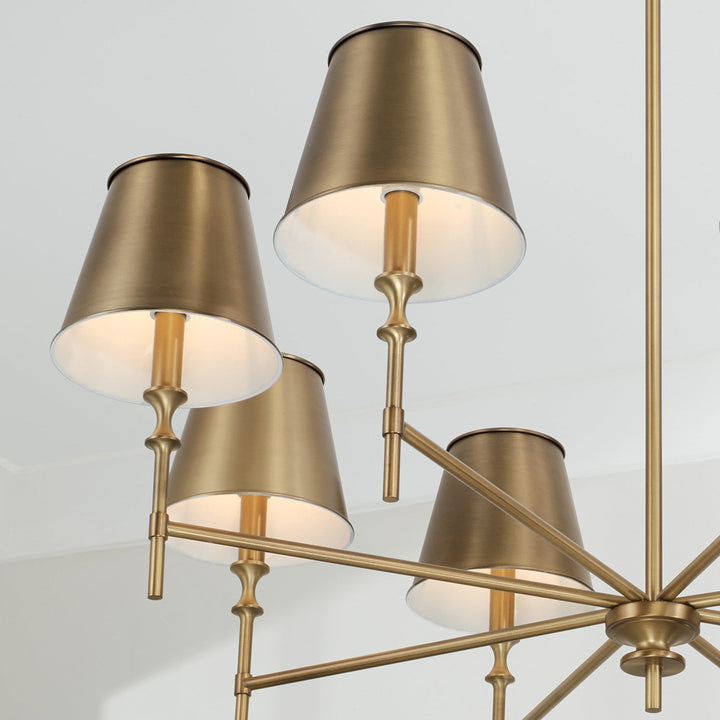 Capital Whitney 449781AD-707 Chandelier Light - Aged Brass