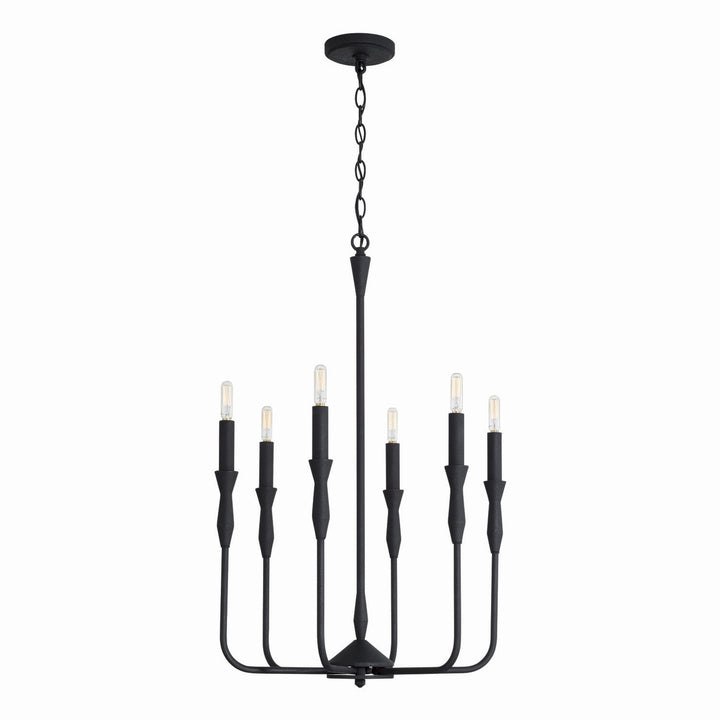 Capital Paloma 450361XK Chandelier Light - Textured Black