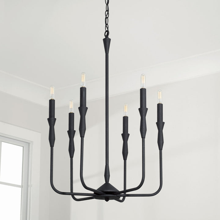 Capital Paloma 450361XK Chandelier Light - Textured Black