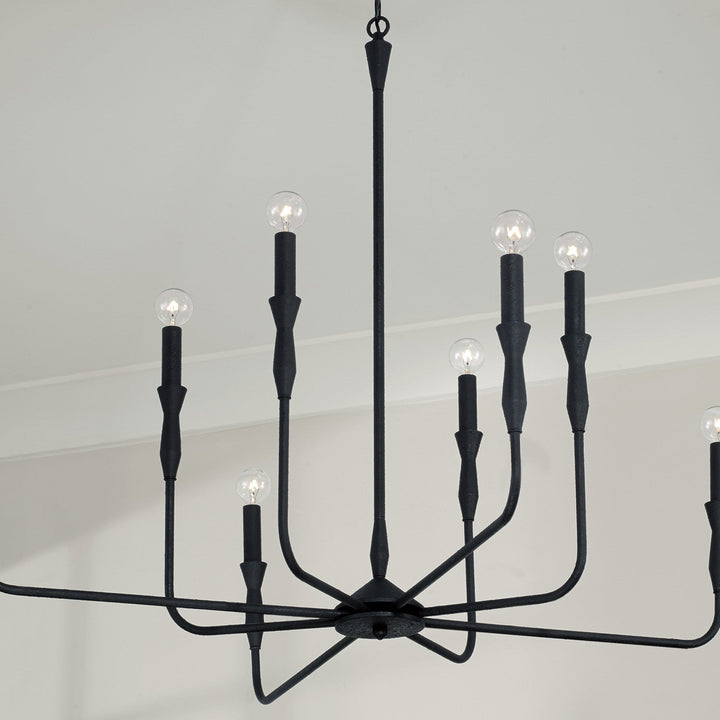 Capital Paloma 450381XK Chandelier Light - Textured Black