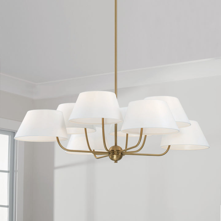 Capital Welsley 450481AD Chandelier Light - Aged Brass