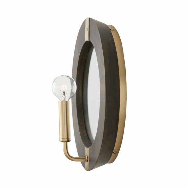 Capital Finn 647311KR Wall Sconce Light - Black Stain and Matte Brass