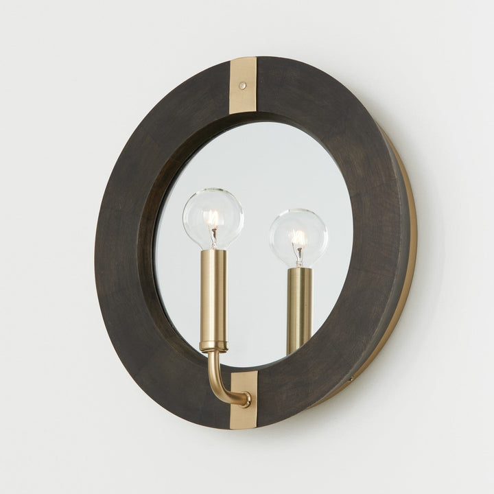 Capital Finn 647311KR Wall Sconce Light - Black Stain and Matte Brass