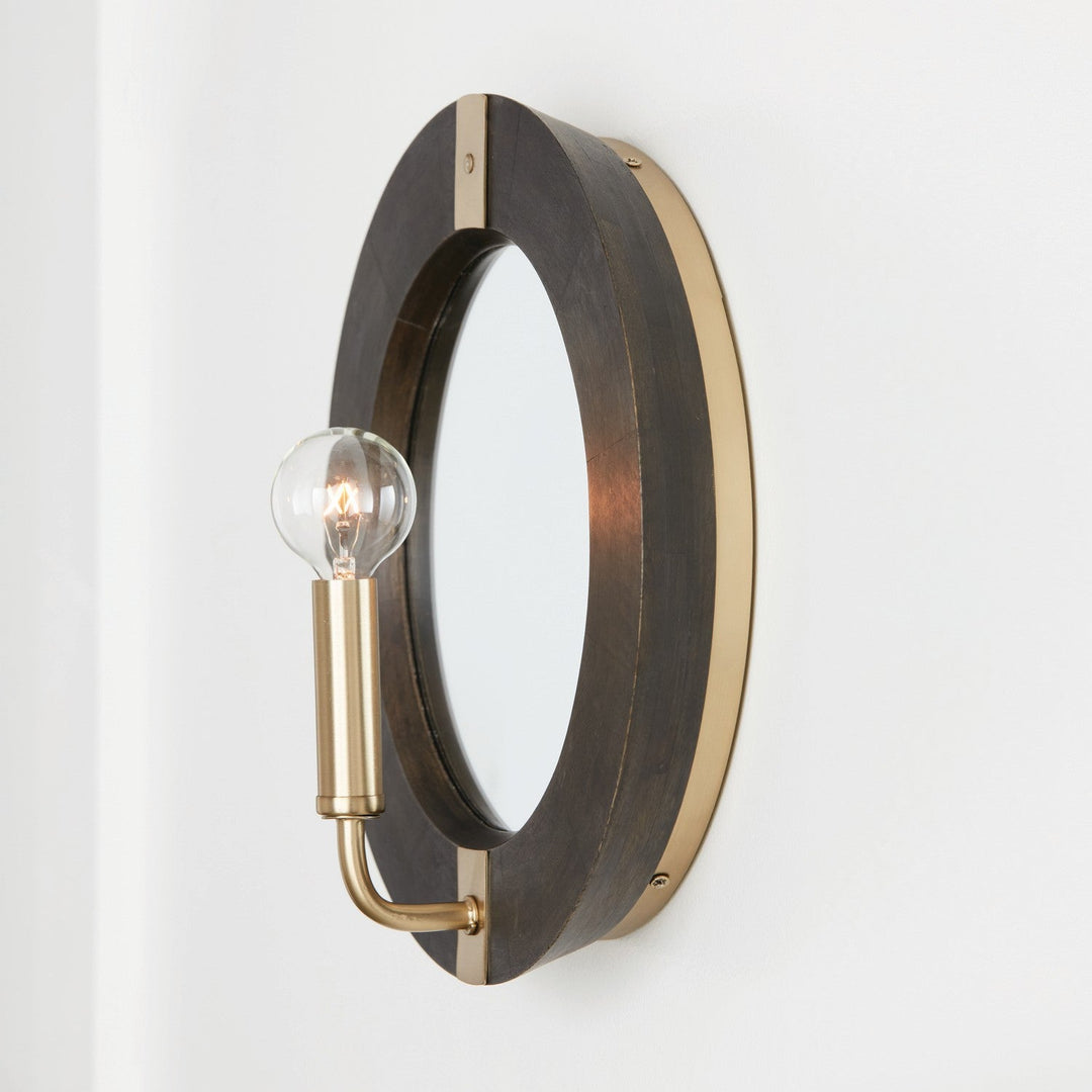 Capital Finn 647311KR Wall Sconce Light - Black Stain and Matte Brass