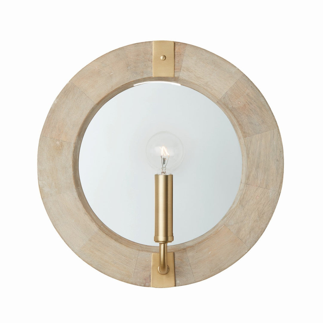 Capital Finn 647311WS Wall Sconce Light - White Wash and Matte Brass