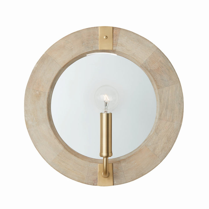 Capital Finn 647311WS Wall Sconce Light - White Wash and Matte Brass