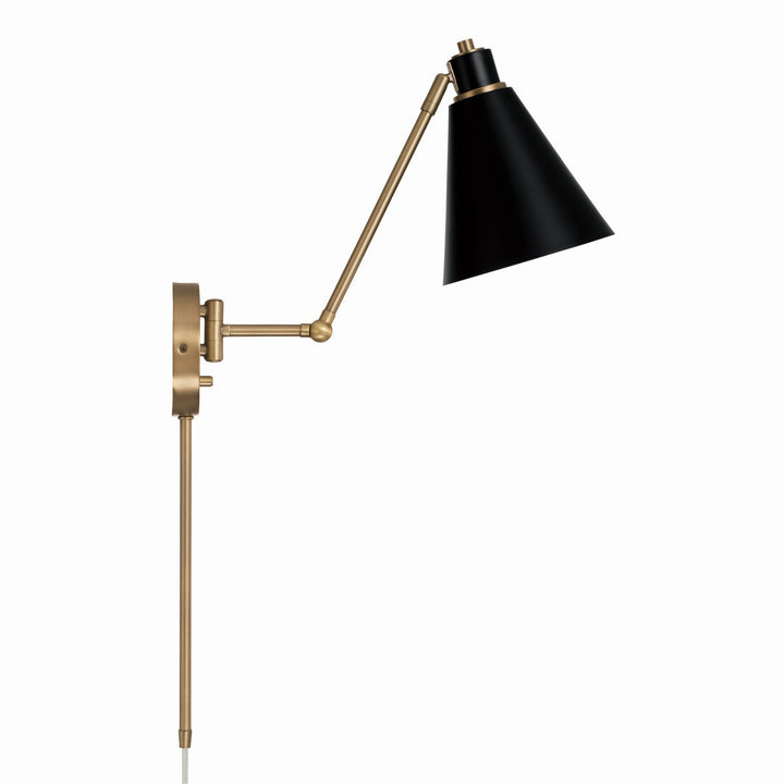 Capital Lighting 650111AB  Bradley Lamp Aged Brass And Black