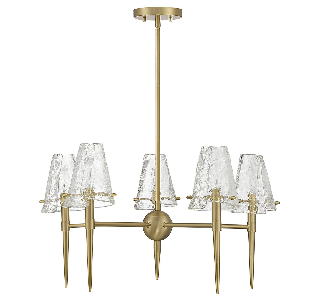 Savoy House Shellbourne 1-2106-5-322 Chandelier Light - Warm Brass