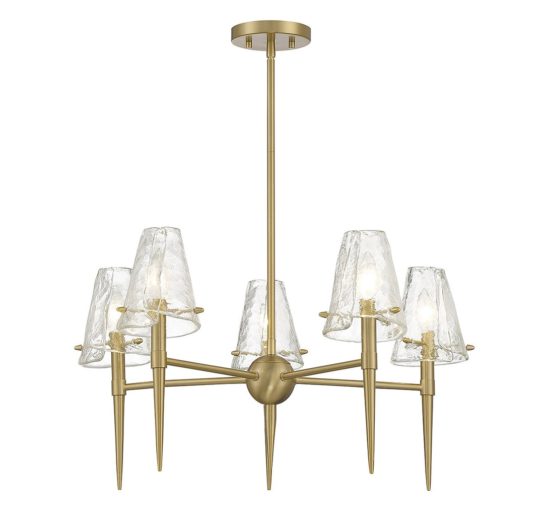 Savoy House Shellbourne 1-2106-5-322 Chandelier Light - Warm Brass