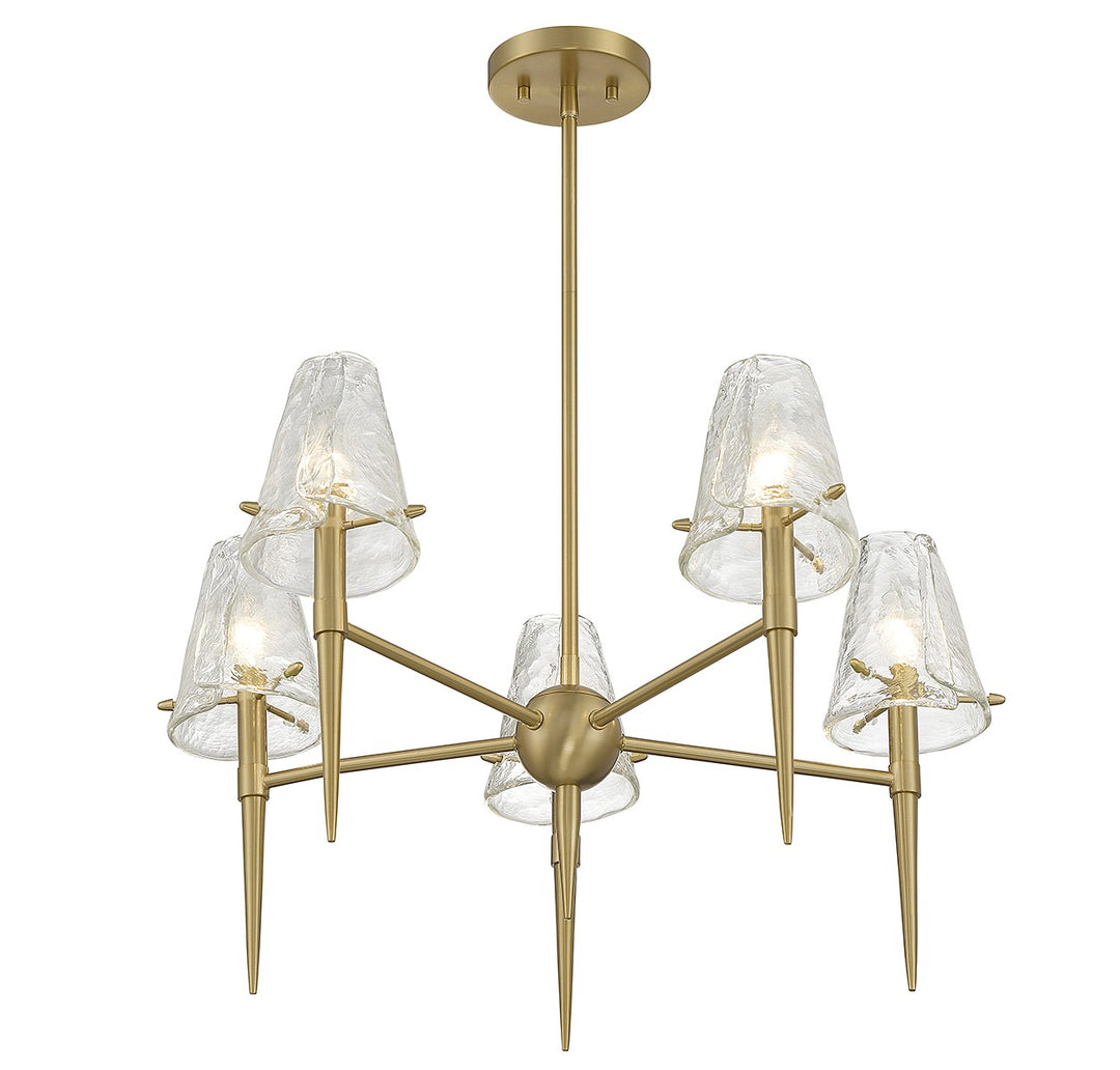 Savoy House Shellbourne 1-2106-5-322 Chandelier Light - Warm Brass