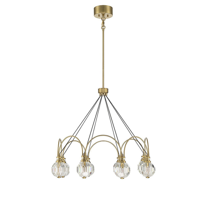 Savoy House Burnham 1-2200-8-322 Chandelier Light - Warm Brass