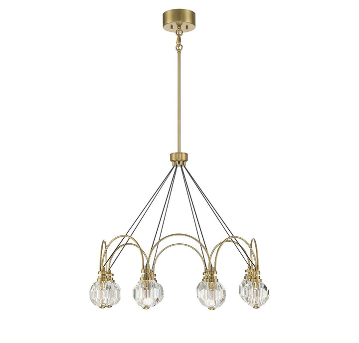 Savoy House Burnham 1-2200-8-322 Chandelier Light - Warm Brass