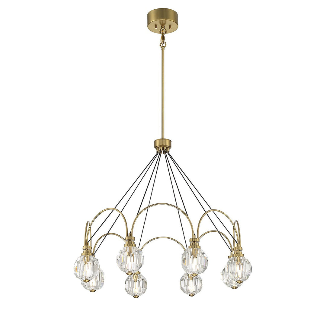 Savoy House Burnham 1-2200-8-322 Chandelier Light - Warm Brass