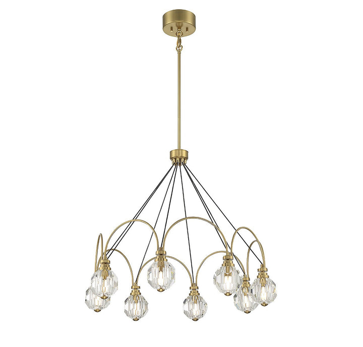 Savoy House Burnham 1-2200-8-322 Chandelier Light - Warm Brass