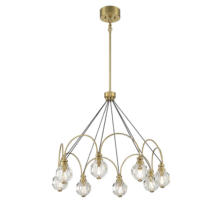 Savoy House Burnham 1-2200-8-322 Chandelier Light - Warm Brass