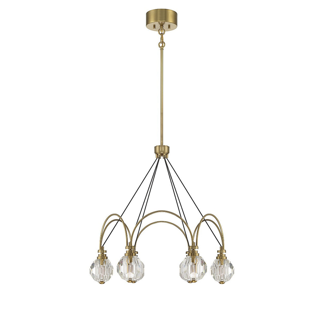 Savoy House Burnham 1-2202-6-322 Chandelier Light - Warm Brass