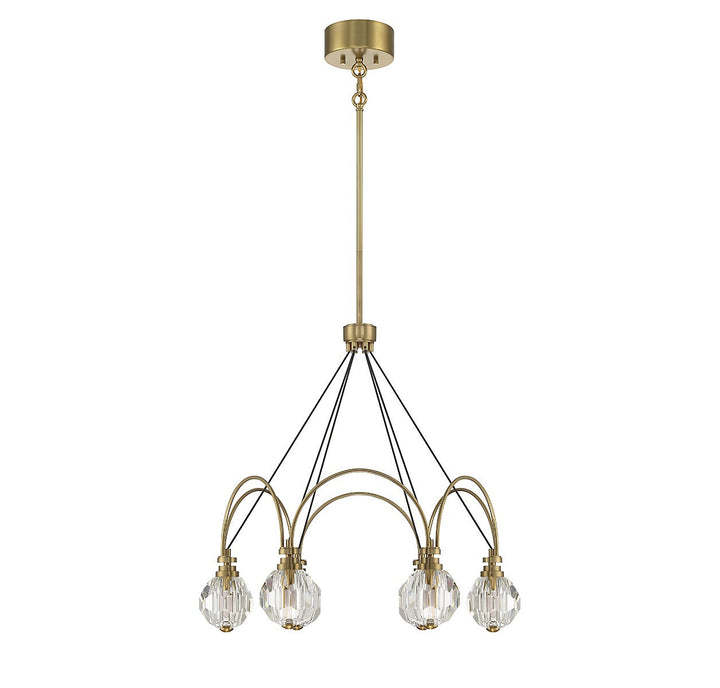 Savoy House Burnham 1-2202-6-322 Chandelier Light - Warm Brass