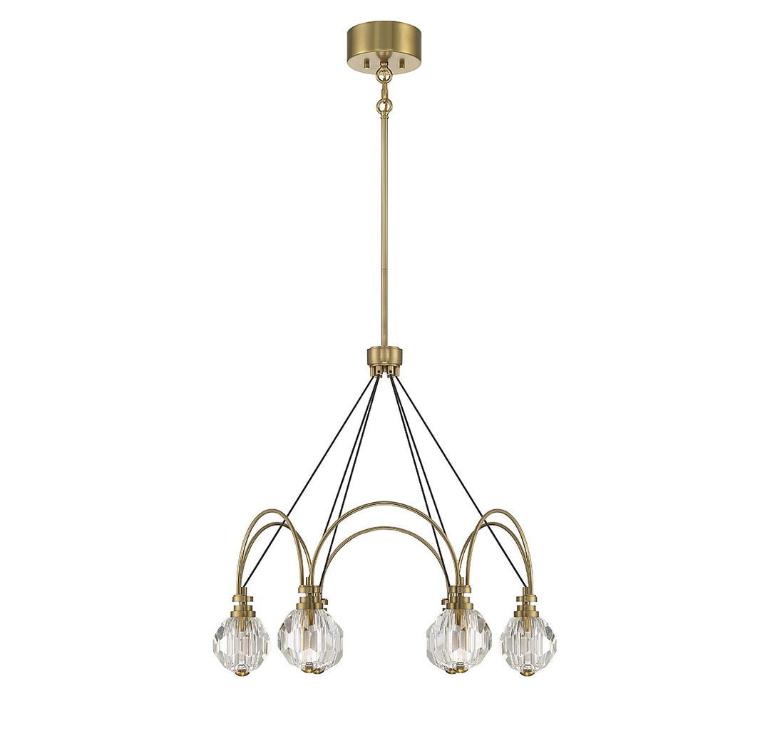 Savoy House Burnham 1-2202-6-322 Chandelier Light - Warm Brass