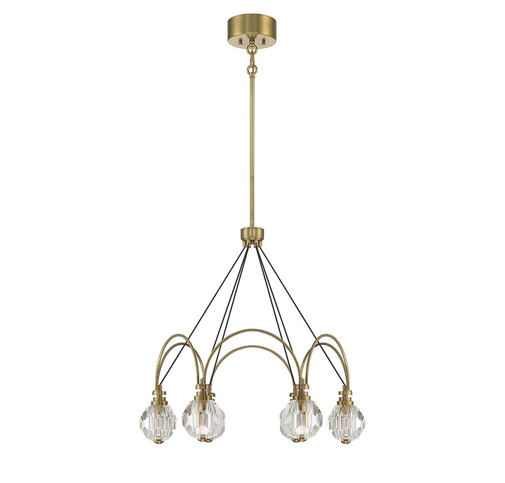 Savoy House Burnham 1-2202-6-322 Chandelier Light - Warm Brass