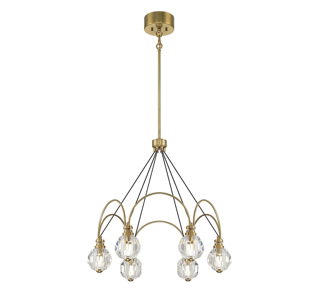 Savoy House Burnham 1-2202-6-322 Chandelier Light - Warm Brass