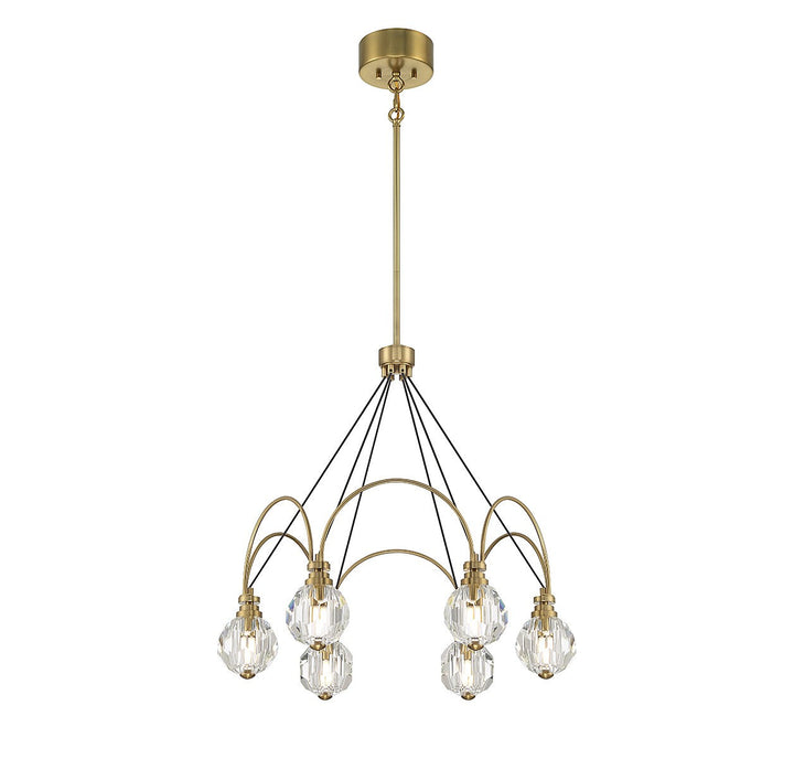 Savoy House Burnham 1-2202-6-322 Chandelier Light - Warm Brass