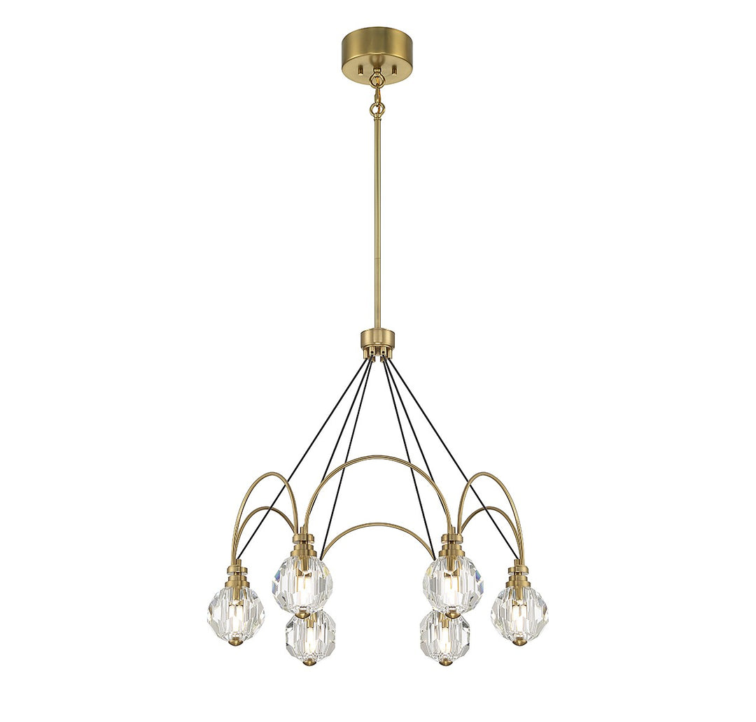 Savoy House Burnham 1-2202-6-322 Chandelier Light - Warm Brass