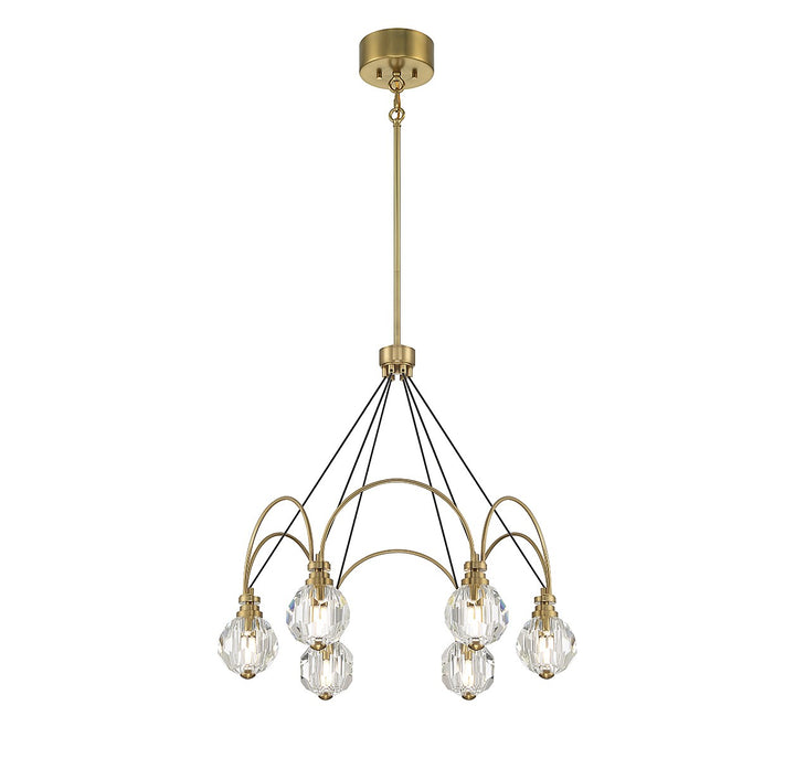 Savoy House Burnham 1-2202-6-322 Chandelier Light - Warm Brass