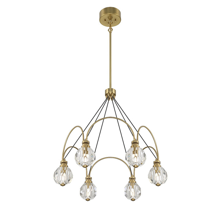 Savoy House Burnham 1-2202-6-322 Chandelier Light - Warm Brass