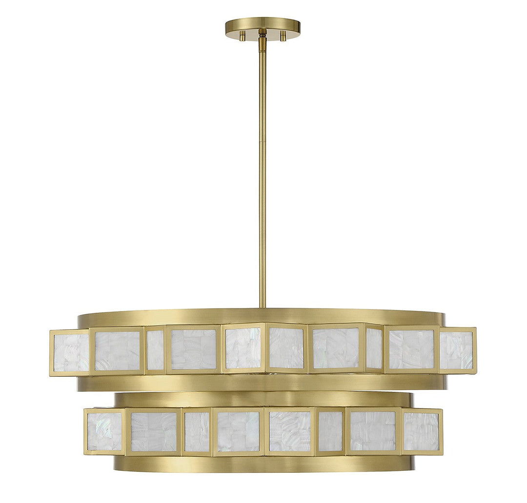 Savoy House Gideon 1-3166-6-322 Chandelier Light - Warm Brass