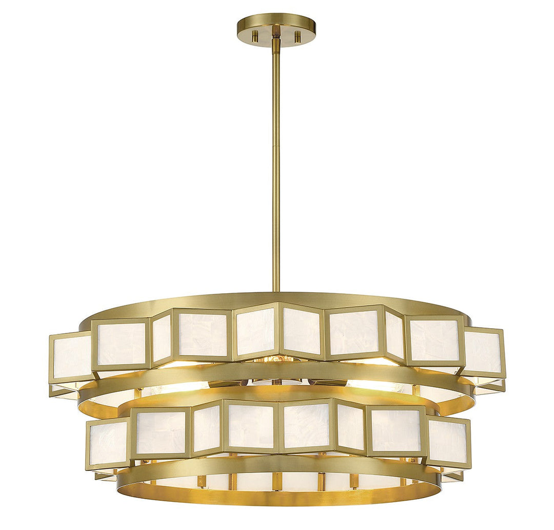 Savoy House Gideon 1-3166-6-322 Chandelier Light - Warm Brass