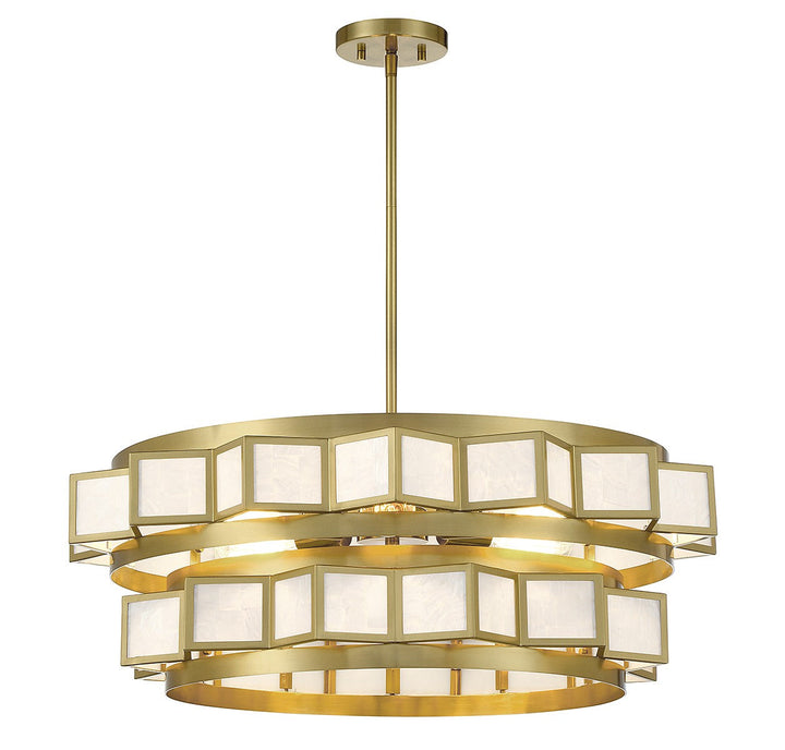Savoy House Gideon 1-3166-6-322 Chandelier Light - Warm Brass