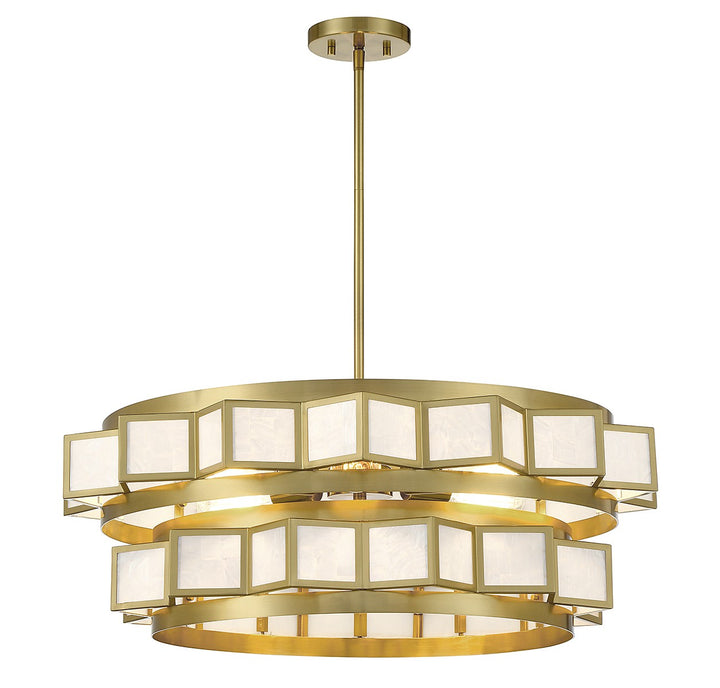 Savoy House Gideon 1-3166-6-322 Chandelier Light - Warm Brass