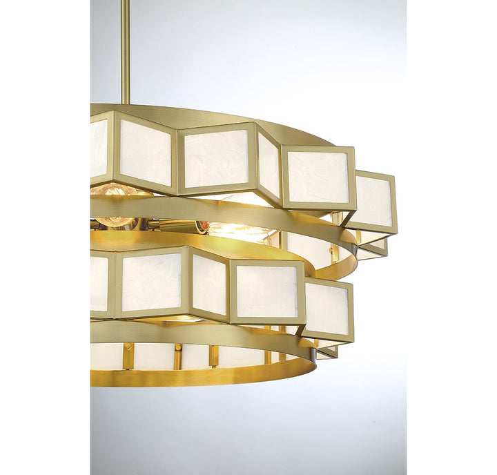 Savoy House Gideon 1-3166-6-322 Chandelier Light - Warm Brass