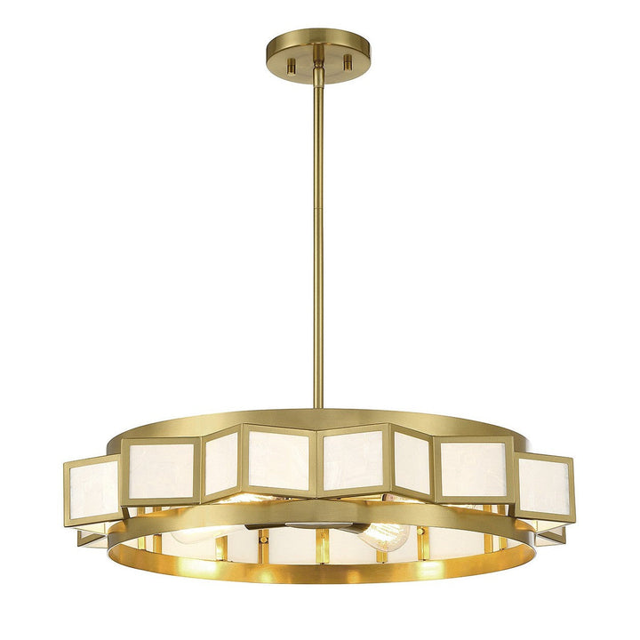 Savoy House Gideon 1-3167-4-322 Chandelier Light - Warm Brass