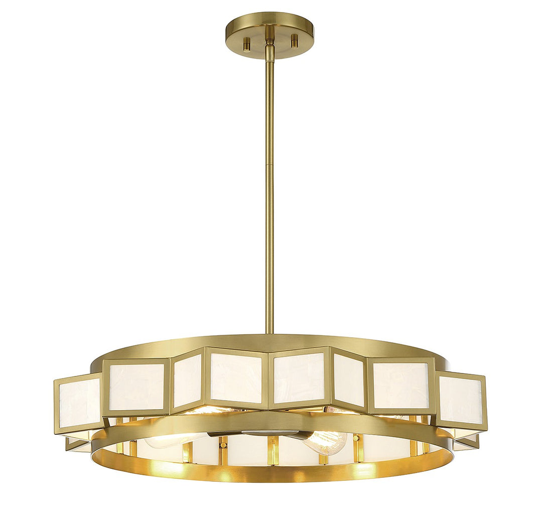 Savoy House Gideon 1-3167-4-322 Chandelier Light - Warm Brass