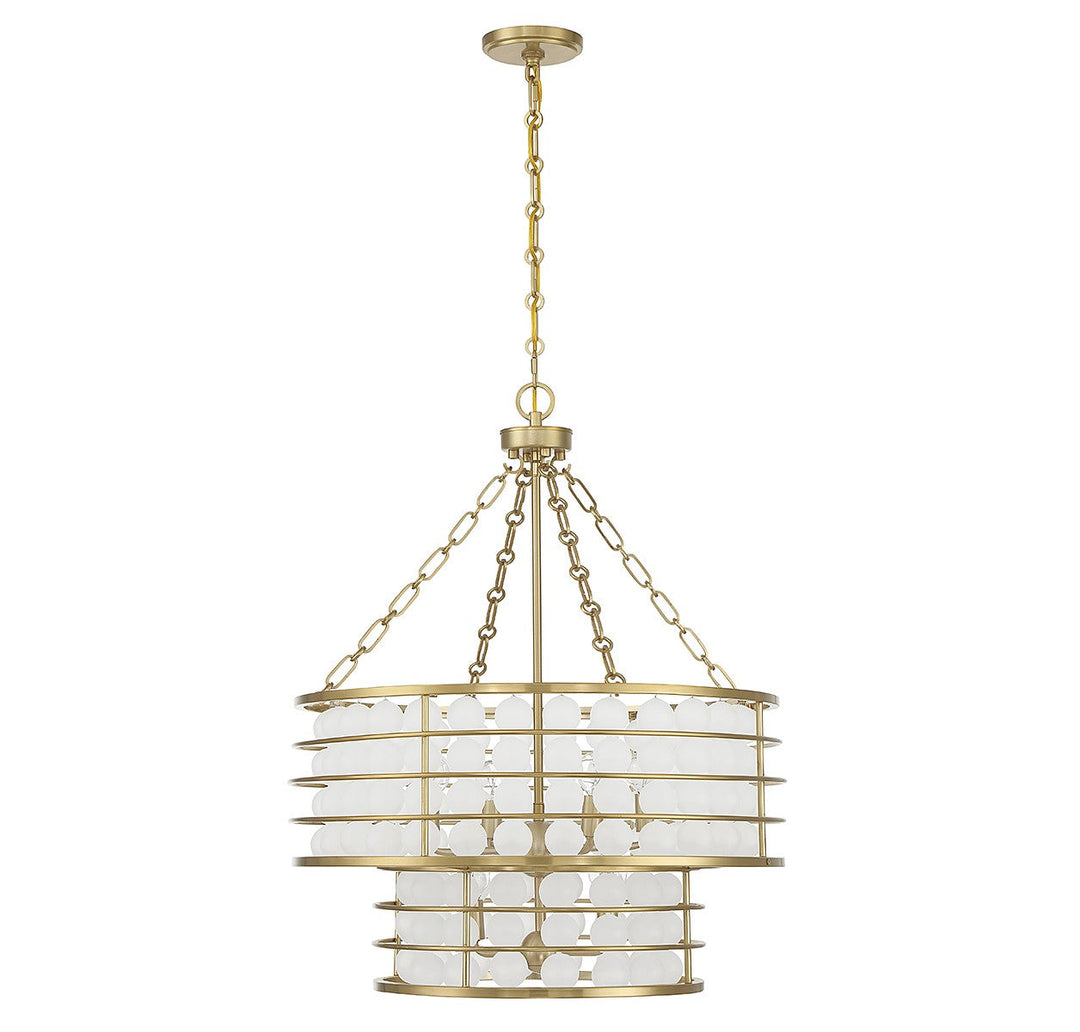 Savoy House Byron 1-3364-6-322 Chandelier Light - Warm Brass