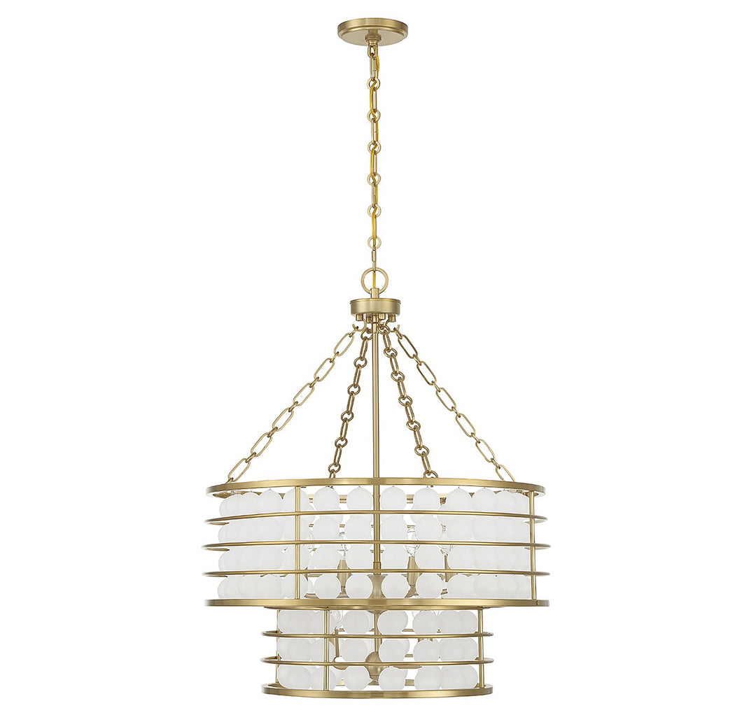 Savoy House Byron 1-3364-6-322 Chandelier Light - Warm Brass