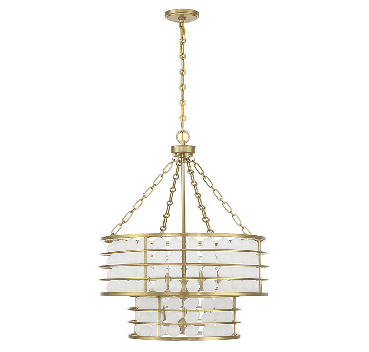 Savoy House Byron 1-3364-6-322 Chandelier Light - Warm Brass