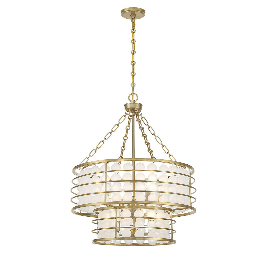 Savoy House Byron 1-3364-6-322 Chandelier Light - Warm Brass