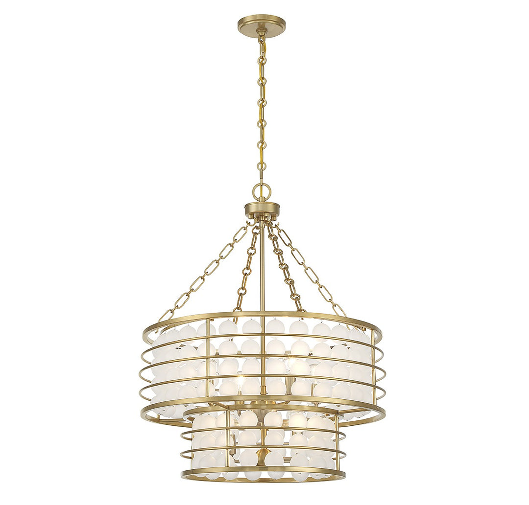 Savoy House Byron 1-3364-6-322 Chandelier Light - Warm Brass