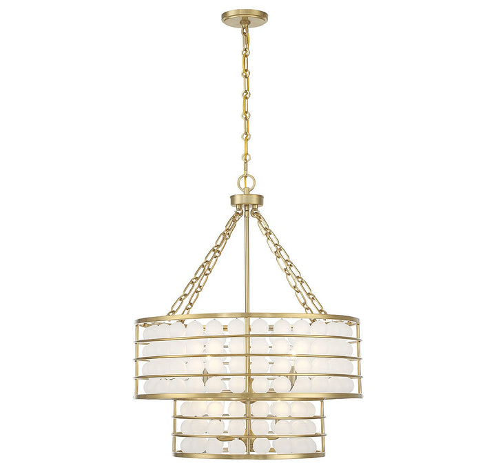 Savoy House Byron 1-3364-6-322 Chandelier Light - Warm Brass