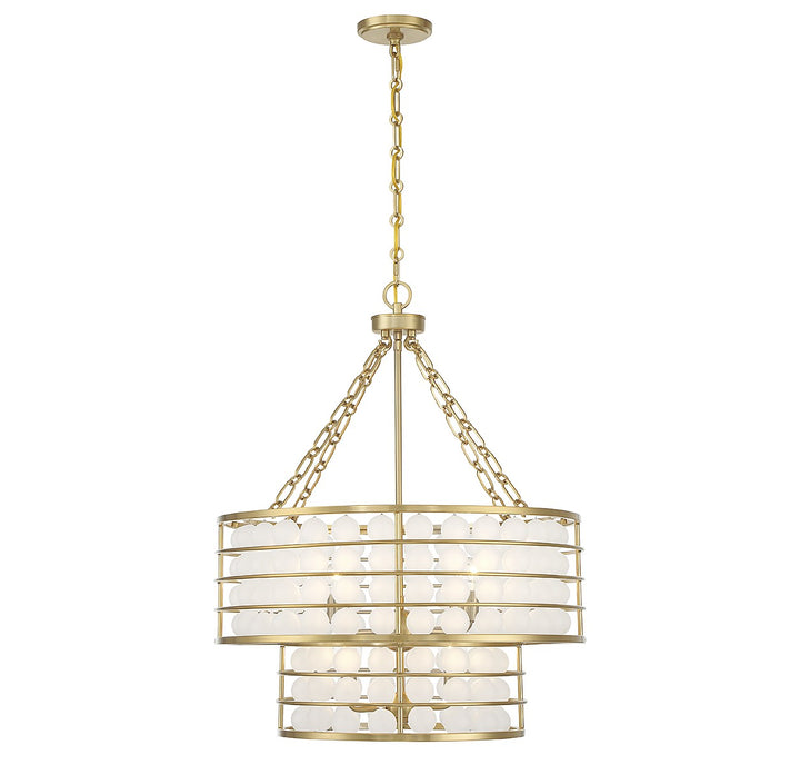 Savoy House Byron 1-3364-6-322 Chandelier Light - Warm Brass