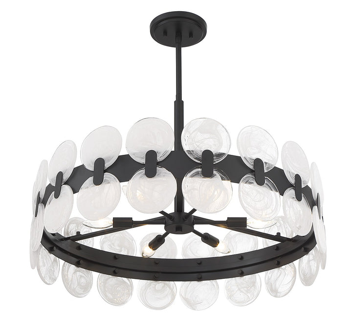 Savoy House Boca 1-3720-6-89 Chandelier Light - Matte Black