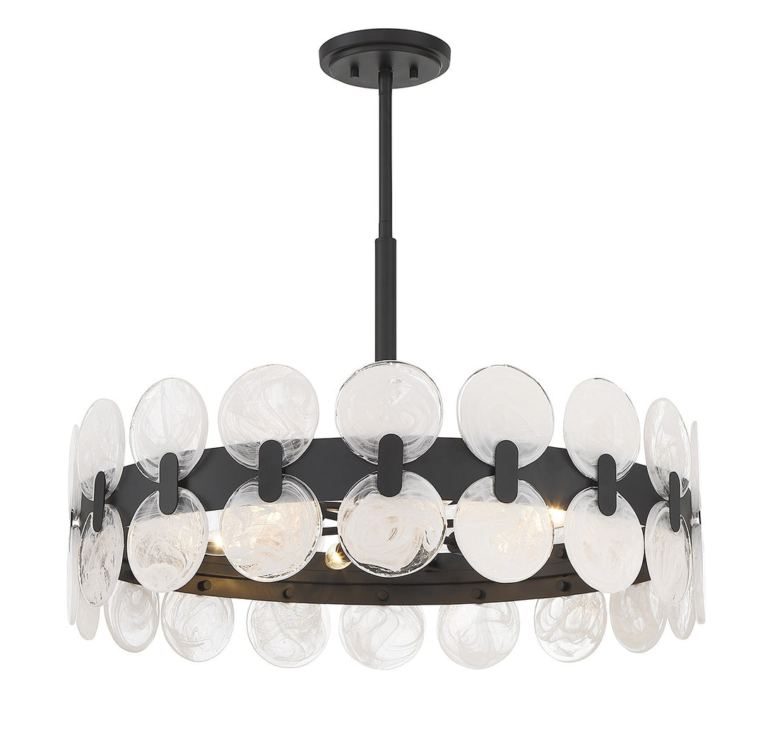 Savoy House Boca 1-3720-6-89 Chandelier Light - Matte Black