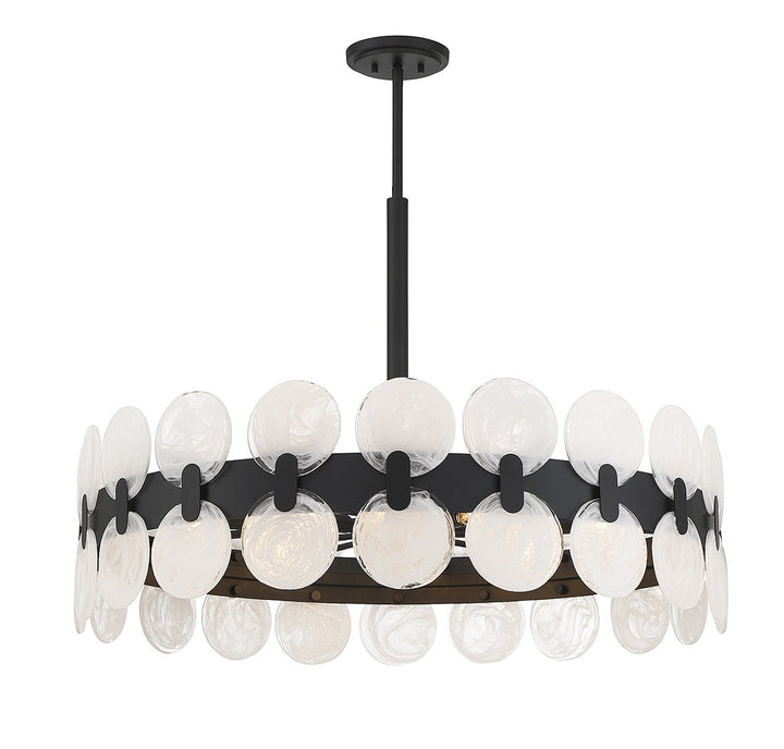 Savoy House Boca 1-3722-10-89 Chandelier Light - Matte Black