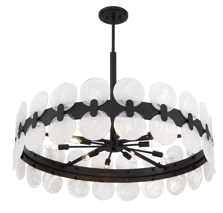 Savoy House Boca 1-3722-10-89 Chandelier Light - Matte Black