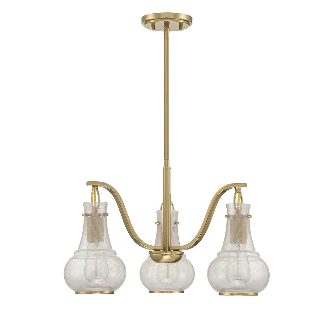 Savoy House Adams 1-4418-3-322 Chandelier Light - Warm Brass