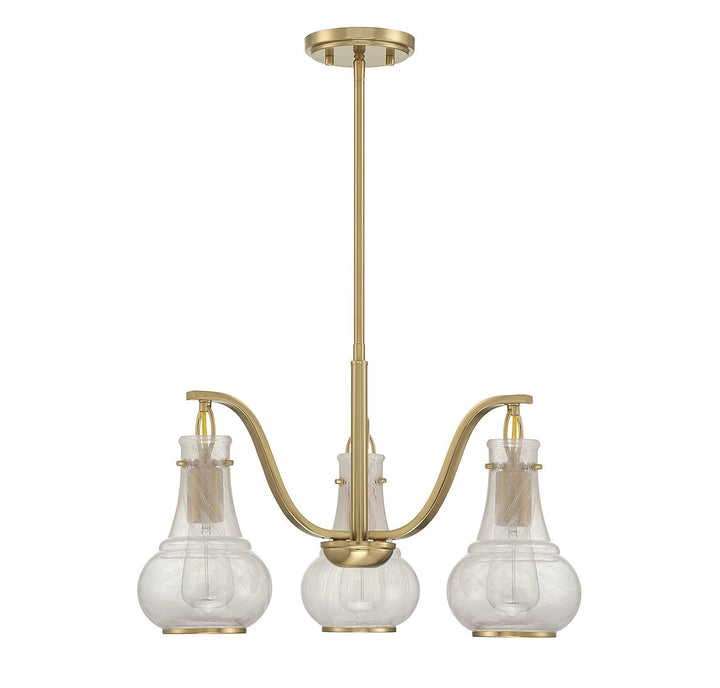 Savoy House Adams 1-4418-3-322 Chandelier Light - Warm Brass