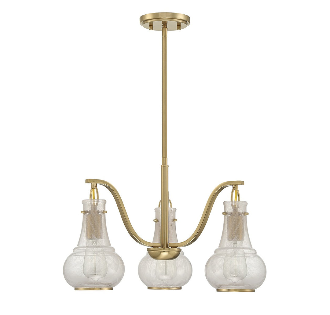 Savoy House Adams 1-4418-3-322 Chandelier Light - Warm Brass