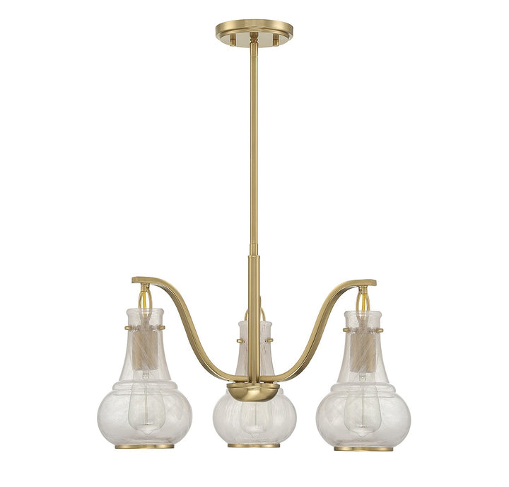 Savoy House Adams 1-4418-3-322 Chandelier Light - Warm Brass